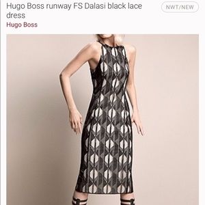 Darling Hugo Boss Runway dress. Black and white